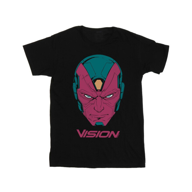Li-cense Marvel heren avengers vision hoofd t-shirt UTBI6580_black large
