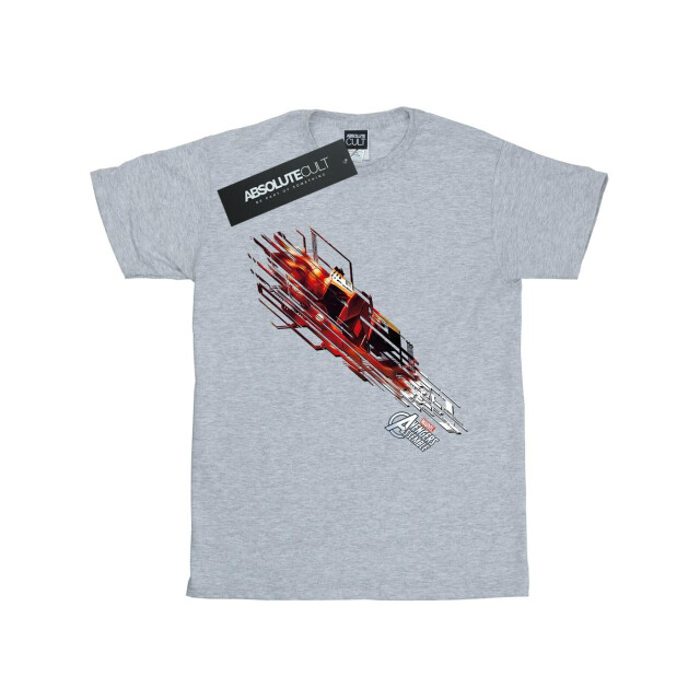 Li-cense Marvel meisjes avengers iron man shooting burst katoenen t-shirt UTBI2750_sportsgrey large