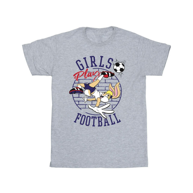 Li-cense Looney tunes heren lola bunny meisjes voetbal t-shirt UTBI52488_sportsgrey large