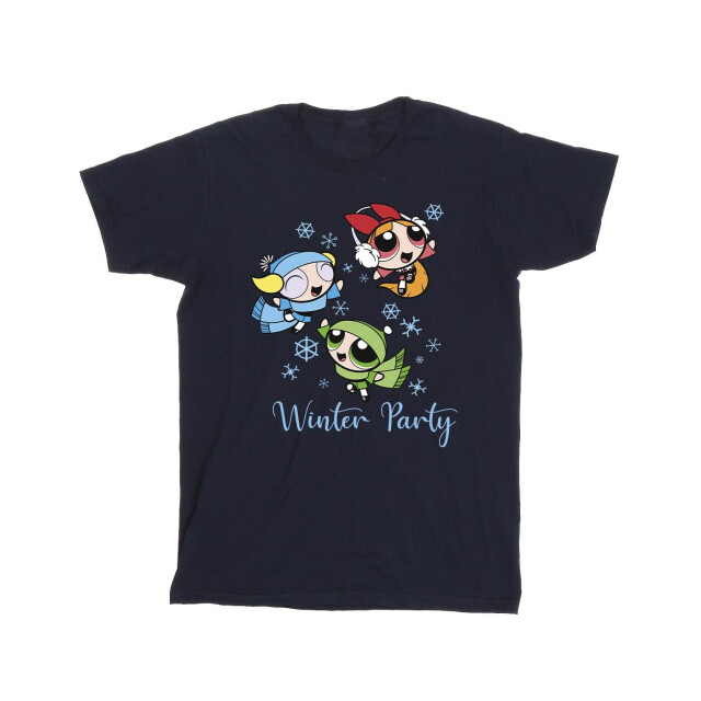 Li-cense The powerpuff girls heren meisjes winter party t-shirt UTBI52491_navyblue large