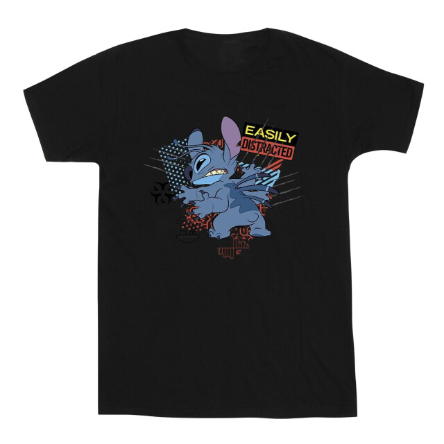 Li-cense Disney heren lilo en stitch gemakkelijk afgeleid t-shirt UTBI52481_black large