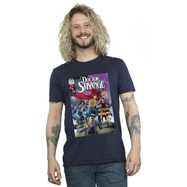 Li-cense Marvel heren doctor strange stripcirkels t-shirt UTBI52473_navyblue large