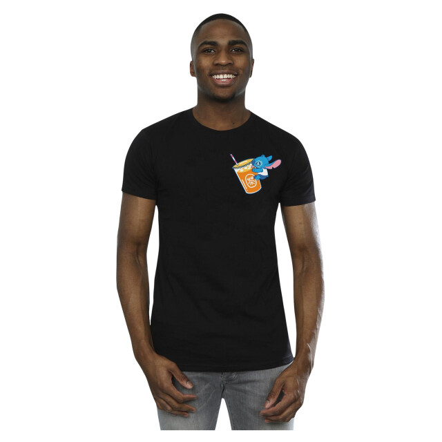 Li-cense Disney heren lilo en stitch drink t-shirt UTBI52479_black large
