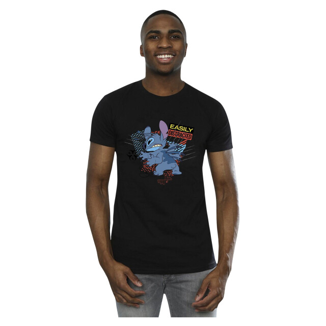 Li-cense Disney heren lilo en stitch gemakkelijk afgeleid t-shirt UTBI52481_black large