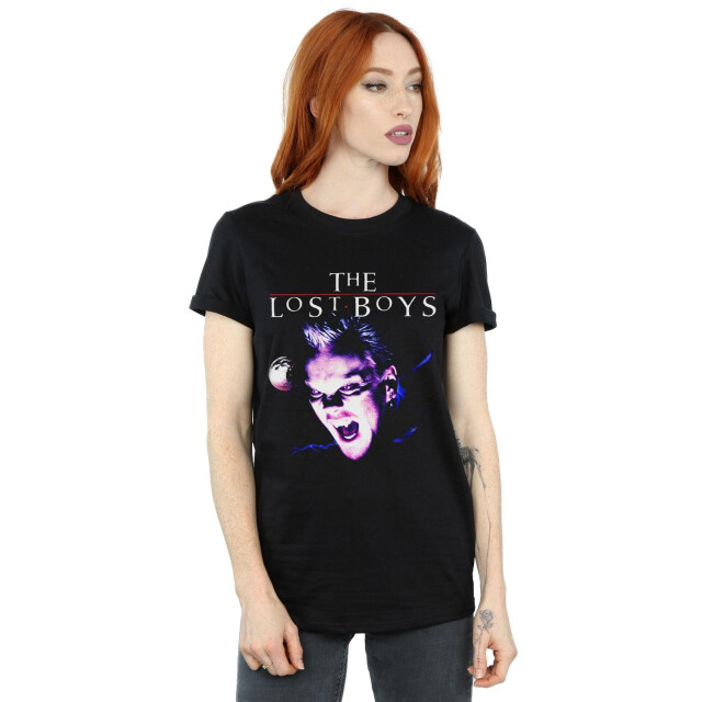 Li-cense The lost boys dames tinted snarl katoenen vriendje t-shirt UTBI52414_black large