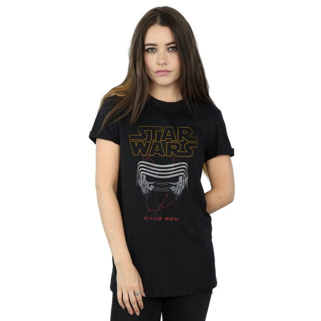 Li-cense Star wars: the rise of skywalker dames kylo helm katoenen vriendje t-shirt UTBI52383_black large