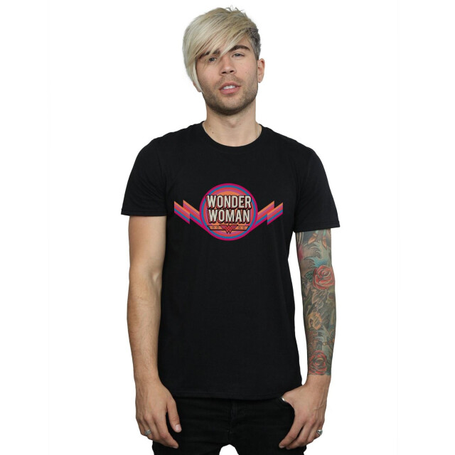 Li-cense Dc comics heren wonder woman regenboog logo t-shirt UTBI52318_black large