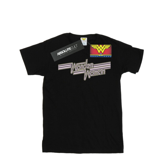 Li-cense Dc comics heren wonder woman lijnen logo t-shirt UTBI52319_black large
