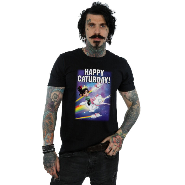 Li-cense Disney heren wreck it ralph happy caturday t-shirt UTBI52310_black large