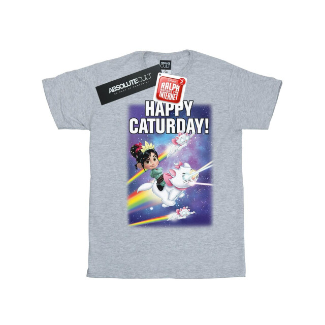 Li-cense Disney heren wreck it ralph happy caturday t-shirt UTBI52310_sportsgrey large