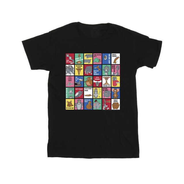 Li-cense Tom and jerry heren raster vierkantjes t-shirt UTBI52126_black large