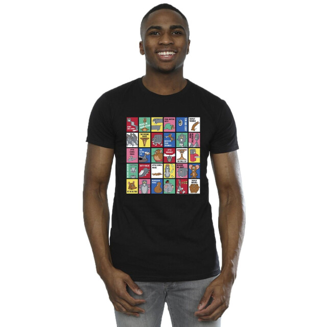 Li-cense Tom and jerry heren raster vierkantjes t-shirt UTBI52126_black large