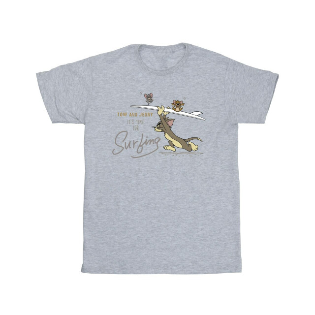 Li-cense Tom and jerry heren het is tijd om te surfen t-shirt UTBI52123_sportsgrey large