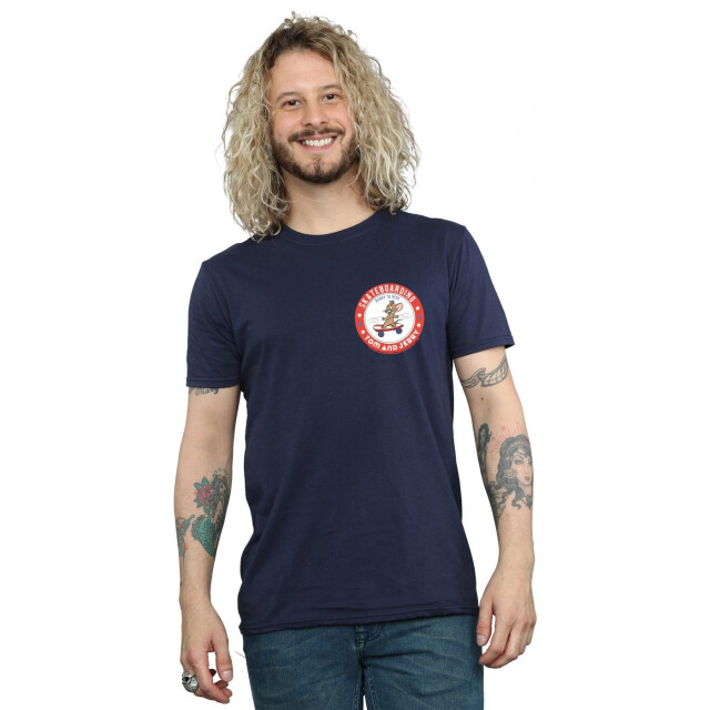 Li-cense Tom and jerry heren ready to ride skate t-shirt UTBI52124_navyblue large