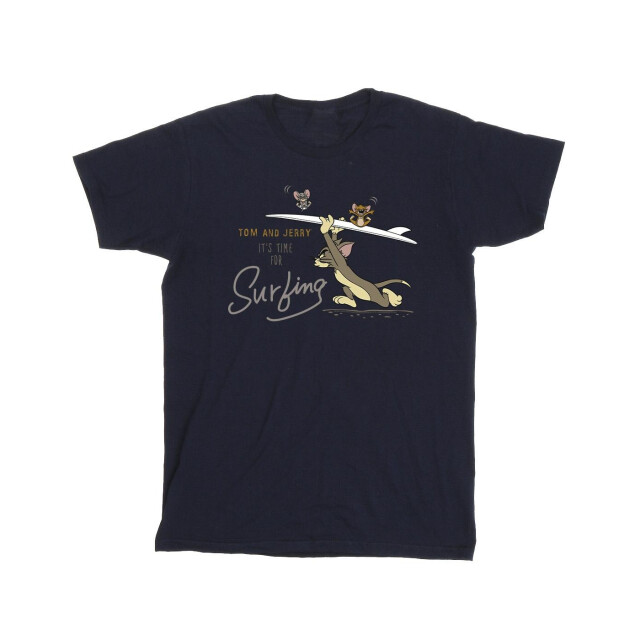 Li-cense Tom and jerry heren het is tijd om te surfen t-shirt UTBI52123_navyblue large