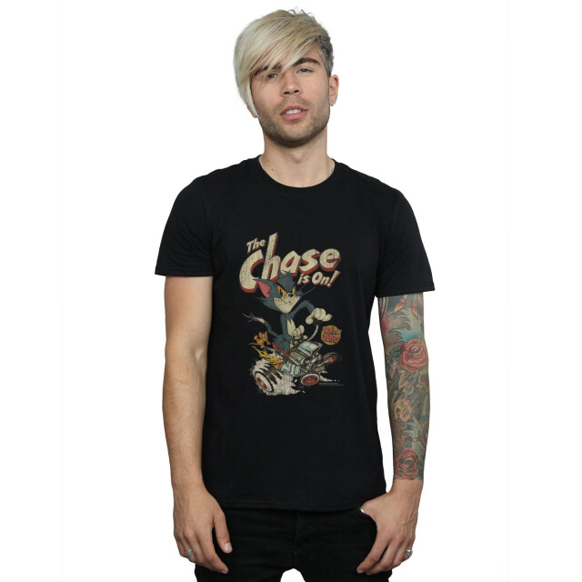 Li-cense Tom and jerry heren the chase is on t-shirt UTBI52098_black large