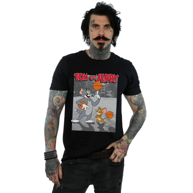 Li-cense Tom and jerry heren basketbal buddies t-shirt UTBI52103_black large