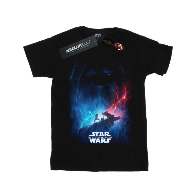 Li-cense Star wars dames the rise of skywalker movie poster katoenen boyfriend t-shirt UTBI51589_black large