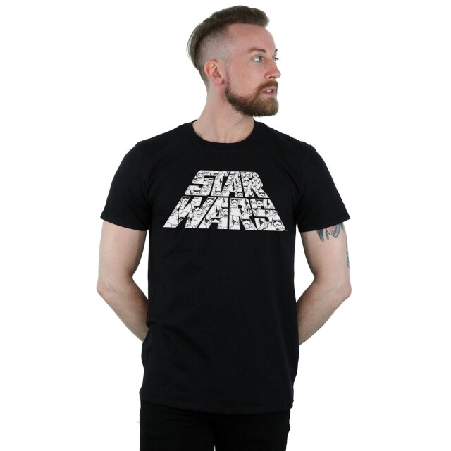 Li-cense Star wars: the rise of skywalker heren star wars the rise of skywalker trooper gevuld logo t-shirt UTBI52040_black large