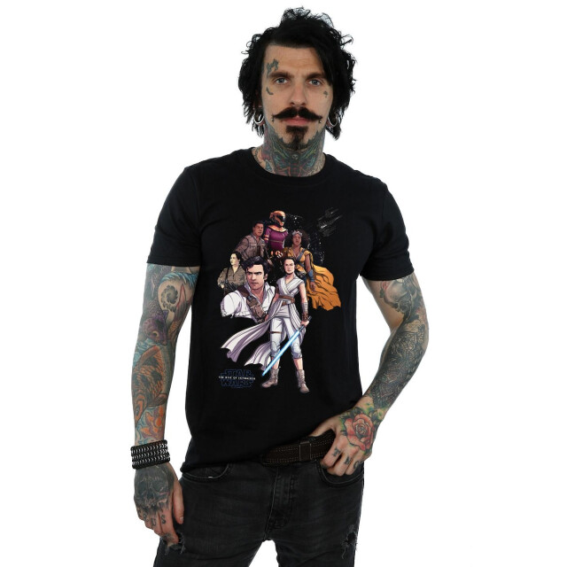 Li-cense Star wars: the rise of skywalker heren star wars de opkomst van skywalker verzetsillustratie t-shirt UTBI52025_black large
