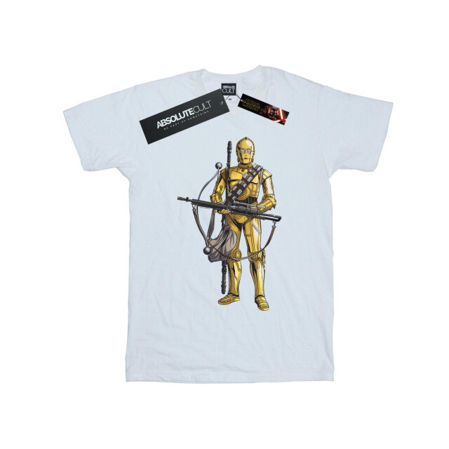 Li-cense Star wars the rise of skywalker dames c-3po chewbacca boogschieter katoenen vriendje t-shirt UTBI46085_white large