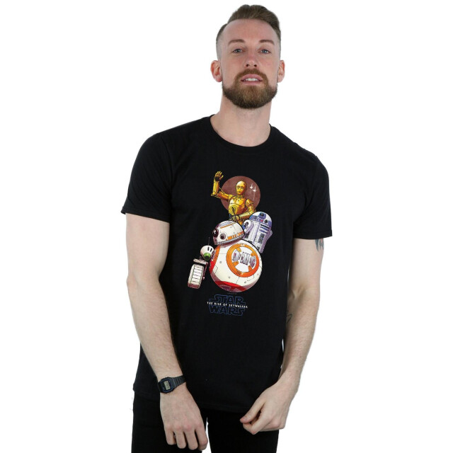 Li-cense Star wars: the rise of skywalker heren star wars the rise of skywalker droids illustratie t-shirt UTBI52031_black large