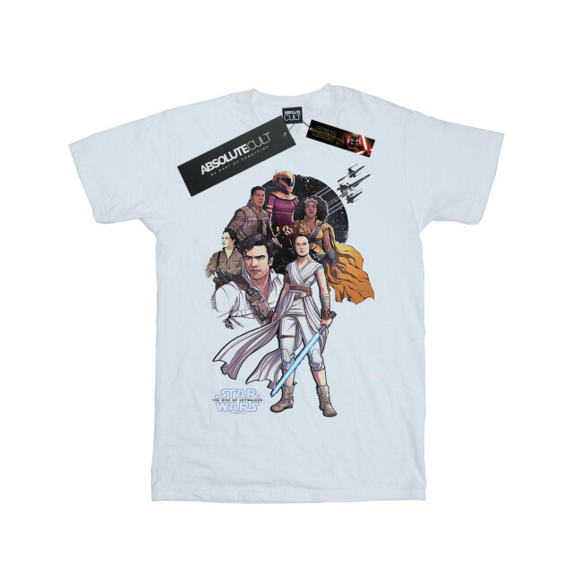 Li-cense Star wars the rise of skywalker dames weerstandsillustratie katoenen vriendje t-shirt UTBI46093_white large