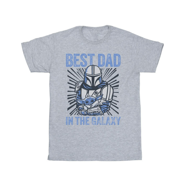 Li-cense Star wars mandalorian best dad galaxy t-shirt heren UTBI52005_navyblue large