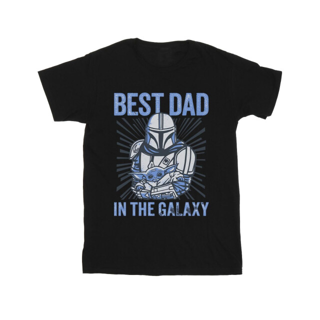 Li-cense Star wars mandalorian best dad galaxy t-shirt heren UTBI52005_sportsgrey large