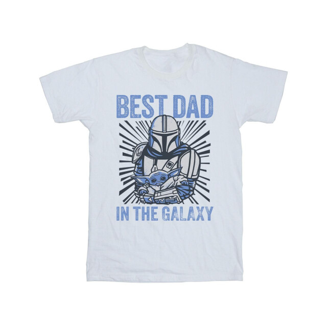 Li-cense Star wars mandalorian best dad galaxy t-shirt heren UTBI52005_sportsgrey large