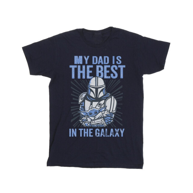 Li-cense Star wars mandalorian beste vader heren t-shirt UTBI52007_navyblue large