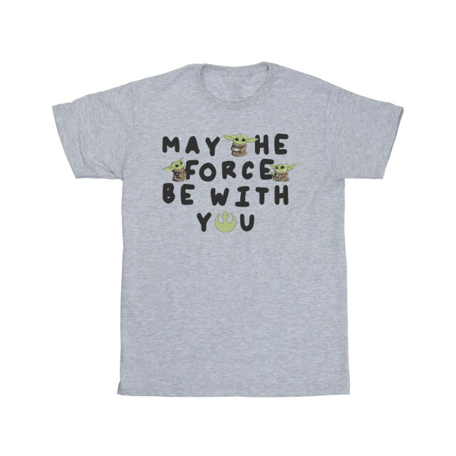 Li-cense Star wars heren the mandalorian grogu may the force be with you t-shirt UTBI52008_navyblue large