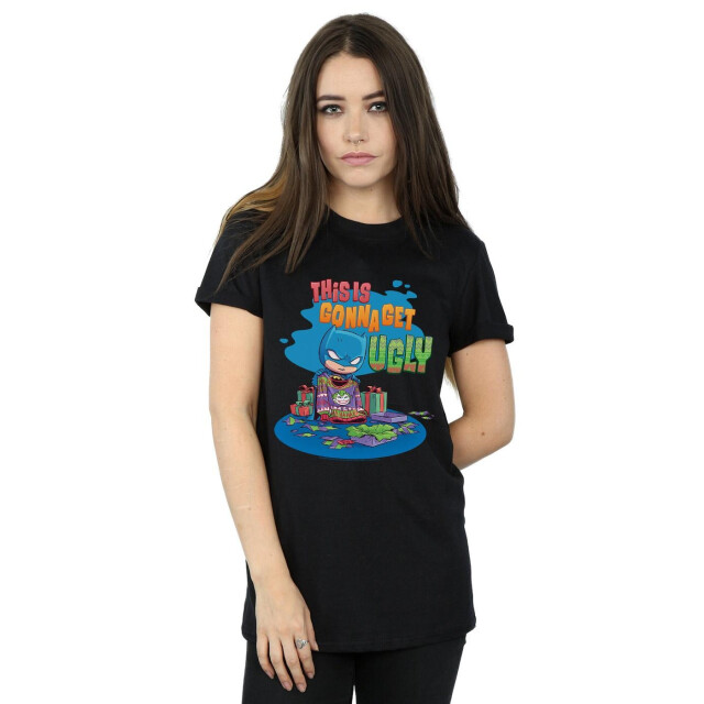Li-cense Dc comics dames super friends batman joker kersttrui katoenen vriendje t-shirt UTBI51996_black large