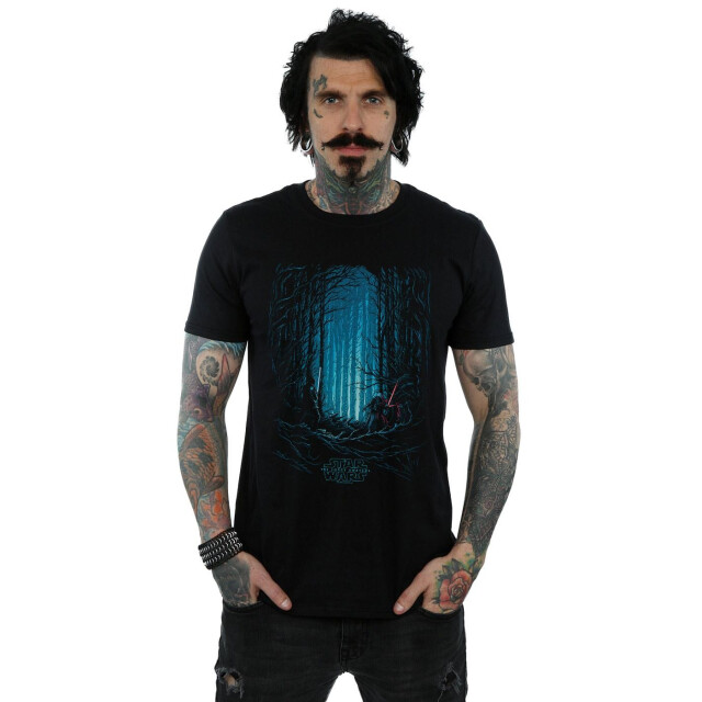 Li-cense Star wars: the force awakens heren kylo en finn art poster t-shirt UTBI51939_black large