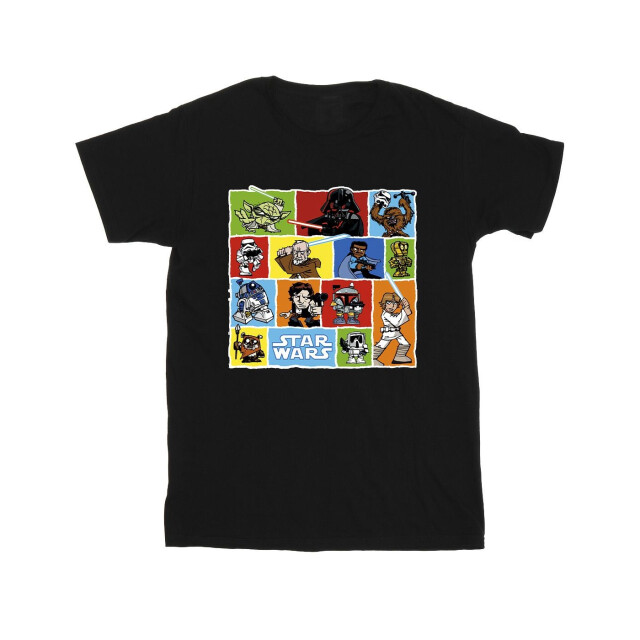 Li-cense Star wars heren comic tekening montage t-shirt UTBI51956_black large