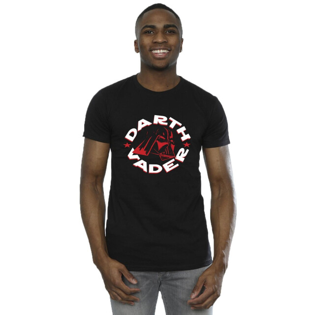 Li-cense Star wars heren darth vader badge t-shirt UTBI51951_black large