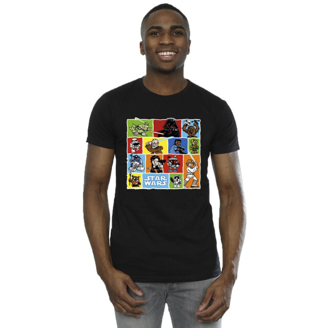 Li-cense Star wars heren comic tekening montage t-shirt UTBI51956_black large