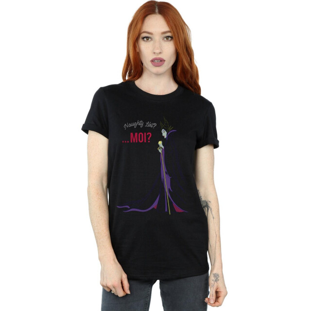 Li-cense Disney dames maleficent kerstmis stoute lijst katoenen vriendje t-shirt UTBI51916_black large