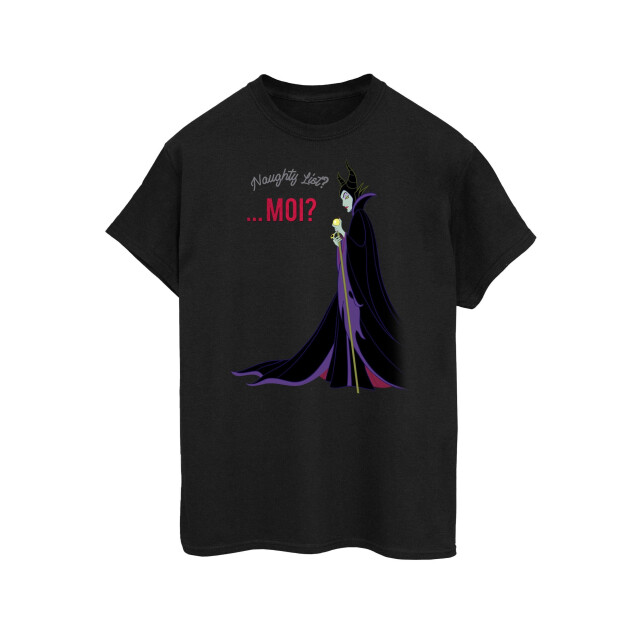 Li-cense Disney dames maleficent kerstmis stoute lijst katoenen vriendje t-shirt UTBI51916_black large