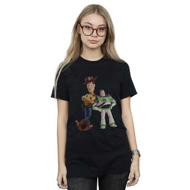 Li-cense Disney dames toy story buzz en woody staand katoen vriendje t-shirt UTBI51910_black large