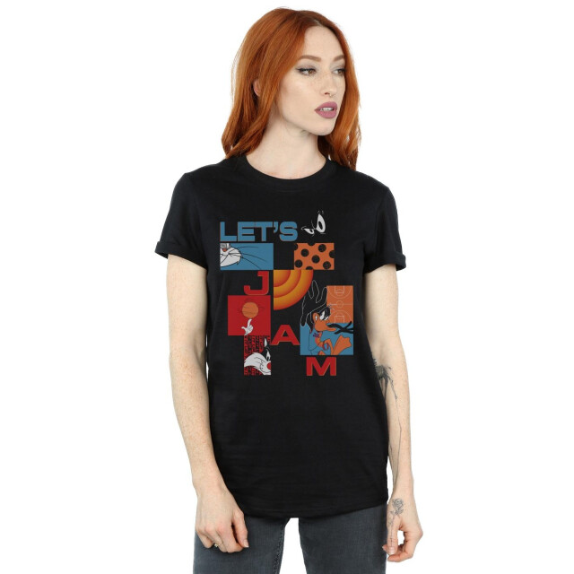 Li-cense Space jam: a new legacy dames jam boxes alt katoenen vriend t-shirt UTBI51904_black large
