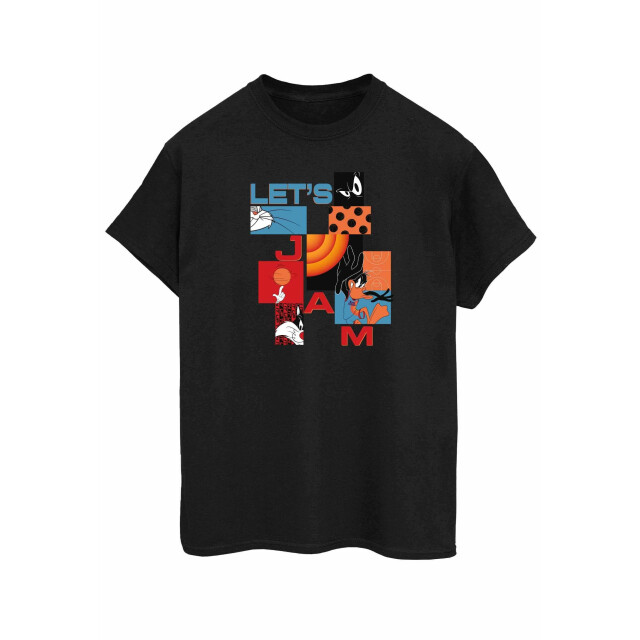Li-cense Space jam: a new legacy dames jam boxes alt katoenen vriend t-shirt UTBI51904_black large
