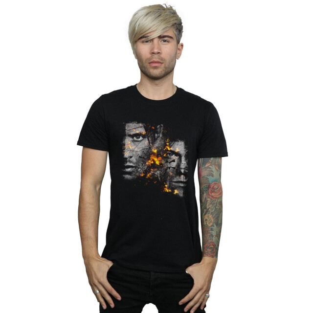 Li-cense Supernatural heren sam en dean vuur t-shirt UTBI51920_black large