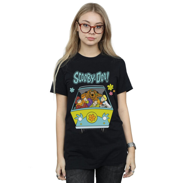 Li-cense Scooby doo dames mystery machine group katoenen vriend t-shirt UTBI51899_black large