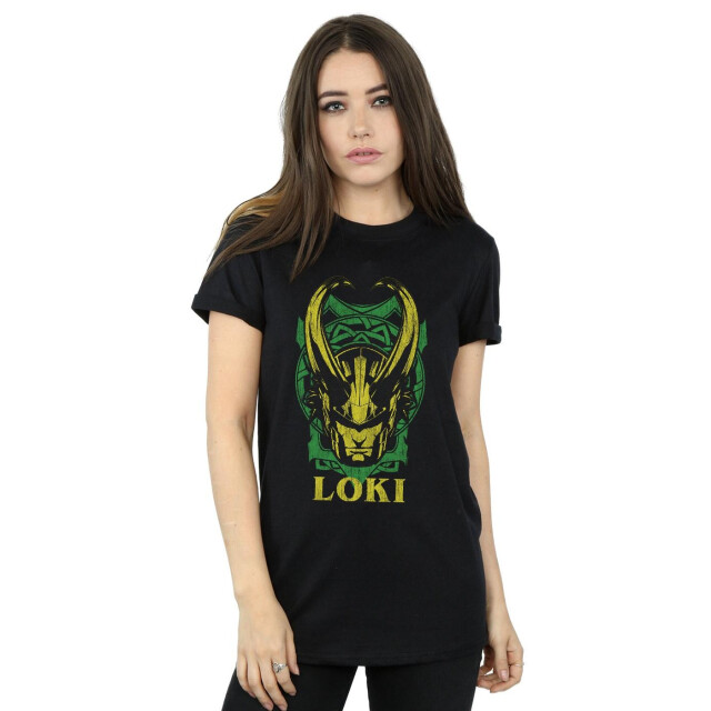 Li-cense Marvel dames loki badge katoenen vriendje t-shirt UTBI51876_black large