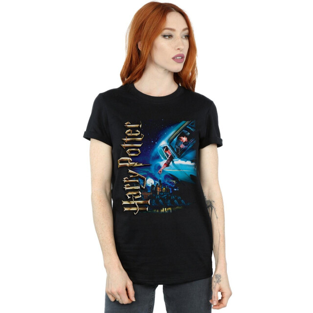 Li-cense Harry potter dames smiles at hogwarts katoenen vriendje t-shirt UTBI51863_black large