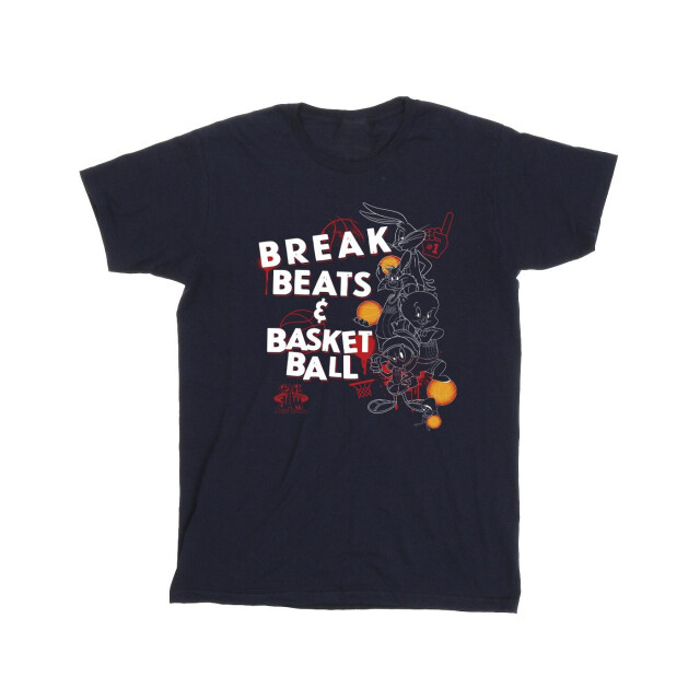 Li-cense Space jam: a new legacy heren break beats & basketbal t-shirt UTBI51873_navyblue large