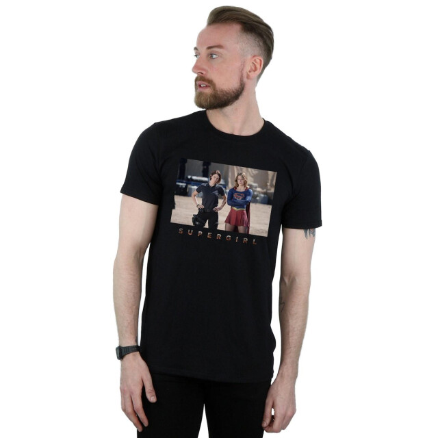 Li-cense Dc comics heren supergirl tv-serie sisters photograph t-shirt UTBI51837_black large