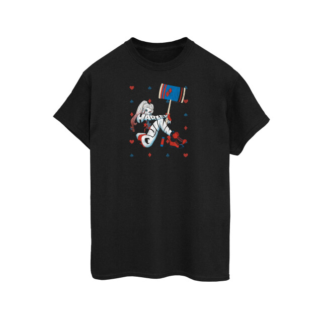 Li-cense Dc comics dames harley quinn speelkaartenpak katoenen vriendje t-shirt UTBI51822_black large