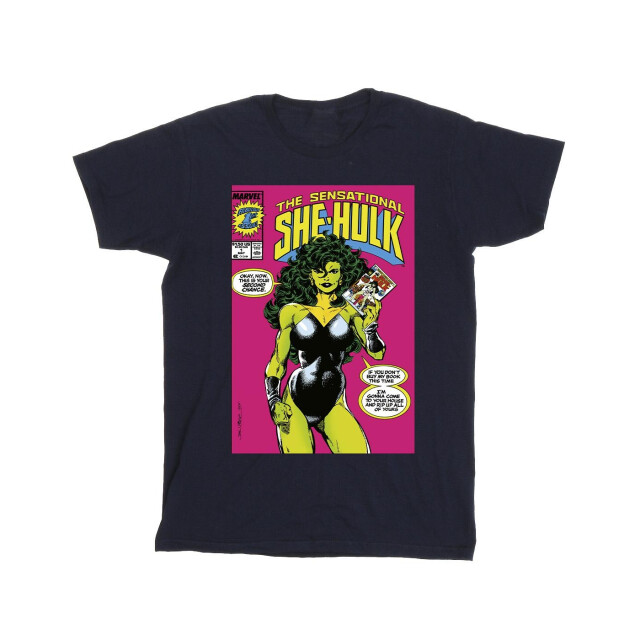Li-cense Marvel meisjes she-hulk: advocaat tweede kans katoenen t-shirt UTBI35058_navyblue large